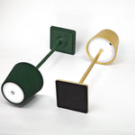 lampe table vert foncé plissée moderne rechargeable led 5v batterie lithium cem rohs
