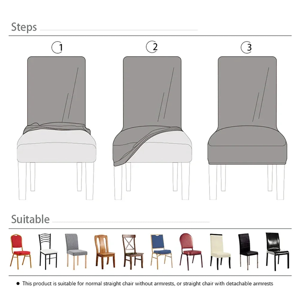 housse chaise velours polyester moderne camel opaque simple mariage banquet chaise plage fauteuil