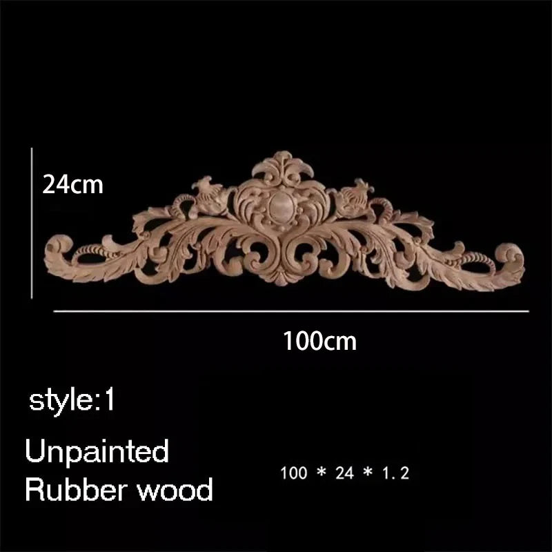 ornement decoratif bois fleur sculpte naturel classique baroque noel valentin mariage halloween pâques anniversaire