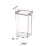 boîtes rangement alimentaires hermétiques plastique qualité alimentaire durable respectueux environnement transparentes couvercle noir clips