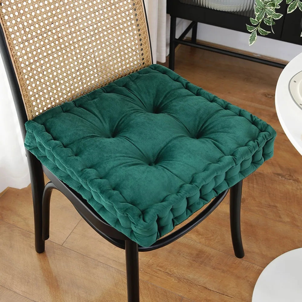 coussin carré velours doux antidérapant imperméable beige bleu vert orange modernes