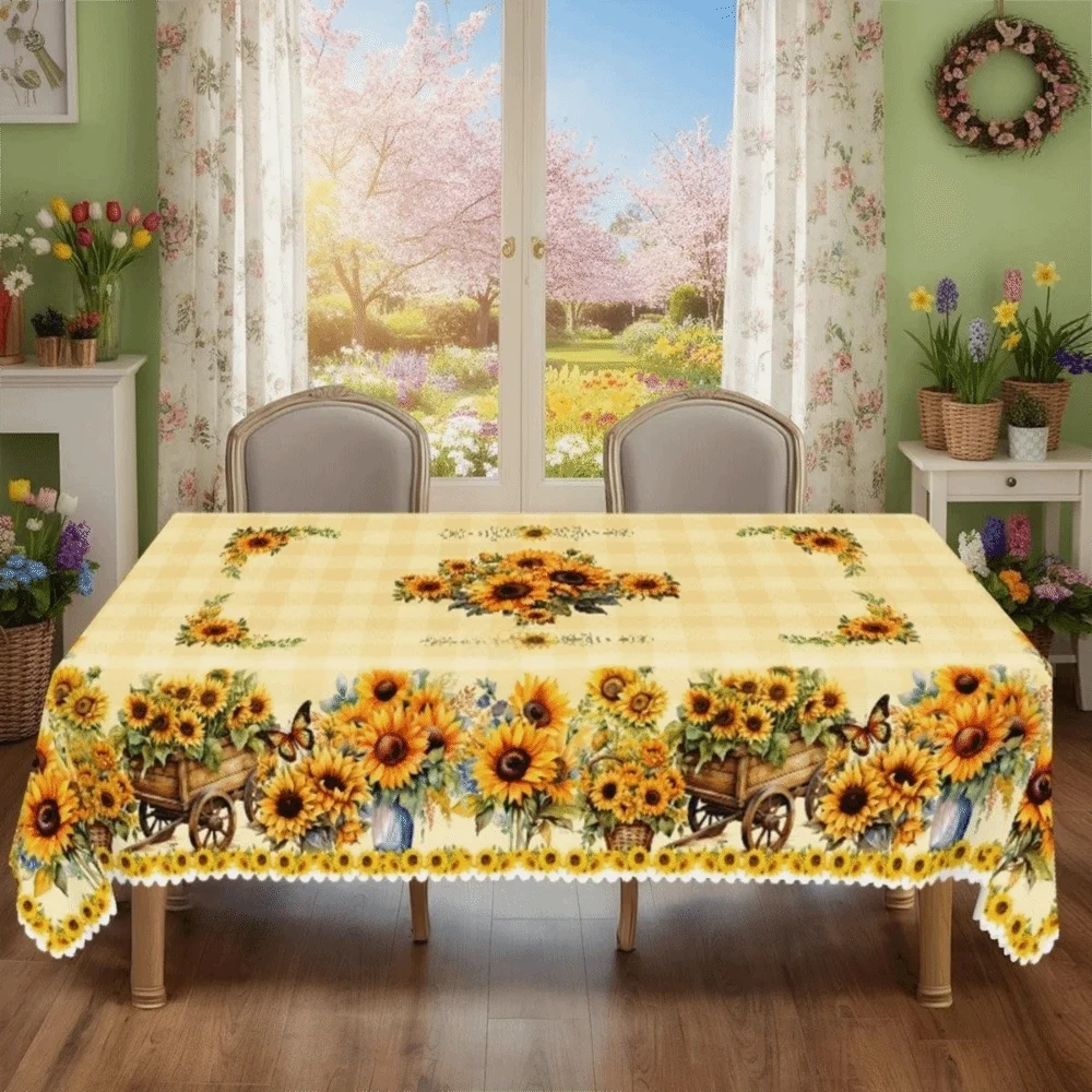 nappe fleur bleue beige lapin papillon noël halloween décoration table maison rustic