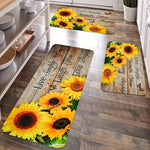 tapis sol extérieur multicolore tournesols rustique adhésif antidérapant fleur vivre simplement rire souvent aimer