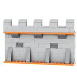 blocs construction mur château médieval brique gris marron jaune opacité enfants