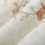 papier peint floral tissu relief beige vert rose chambre salon vintage shabby chic