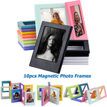 cadres photo magnétiques bleu clair rose noir blanc vert orange gris jaune modernes minimalistes