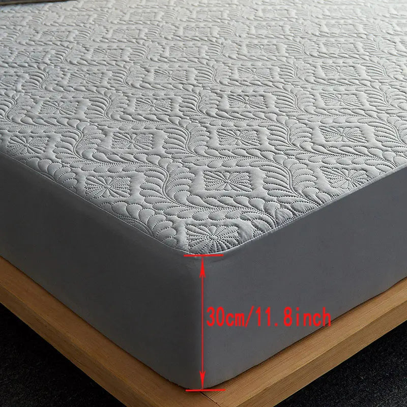 Détail de la housse de matelas anti-taches et imperméable