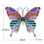 Détail de la peinture 3D sur la décoration murale papillon