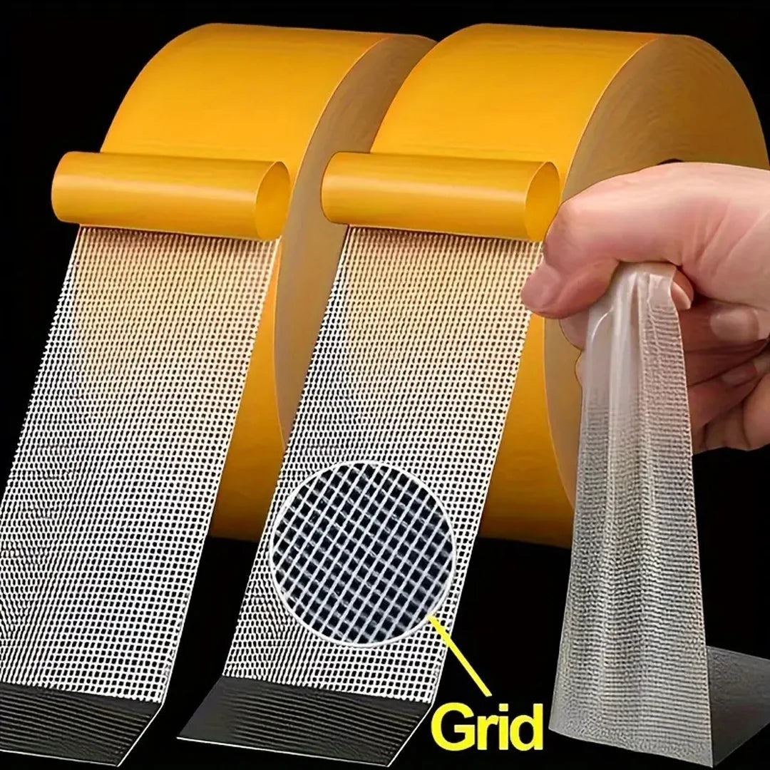 ruban adhésif jaune moderne grille tailles super résistant étanche sans trace 10m 20m 30mm