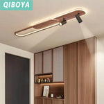 lampe moderne bois naturel finition mate led boise blanc minimaliste télécommande
