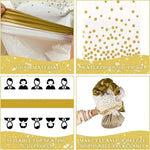 nappes jetables festives motifs dégradés serviettes papier blanc jaune doré rose modernes
