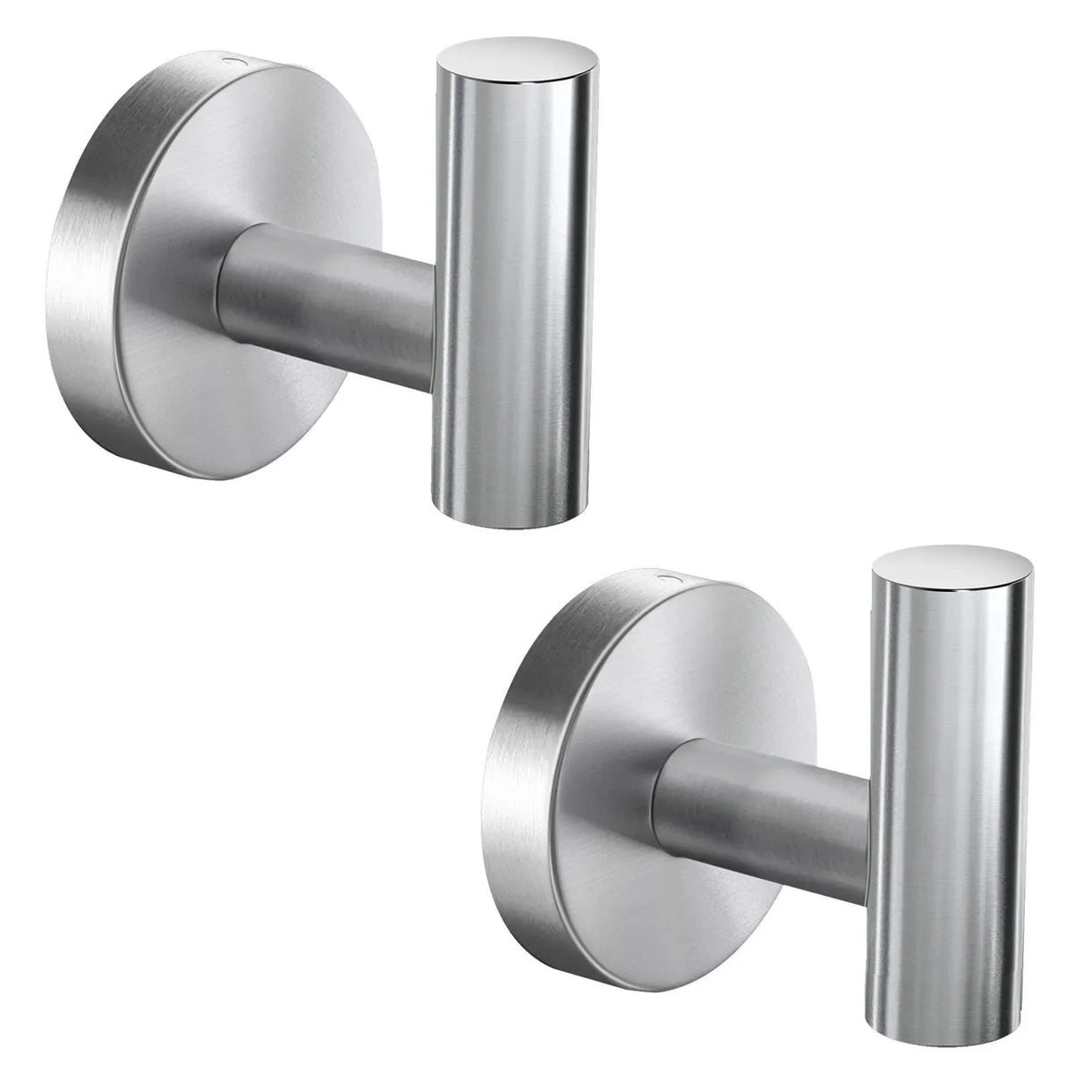 porte serviettes mural acier inoxydable chrome moderne lisse fixé murale sans logo