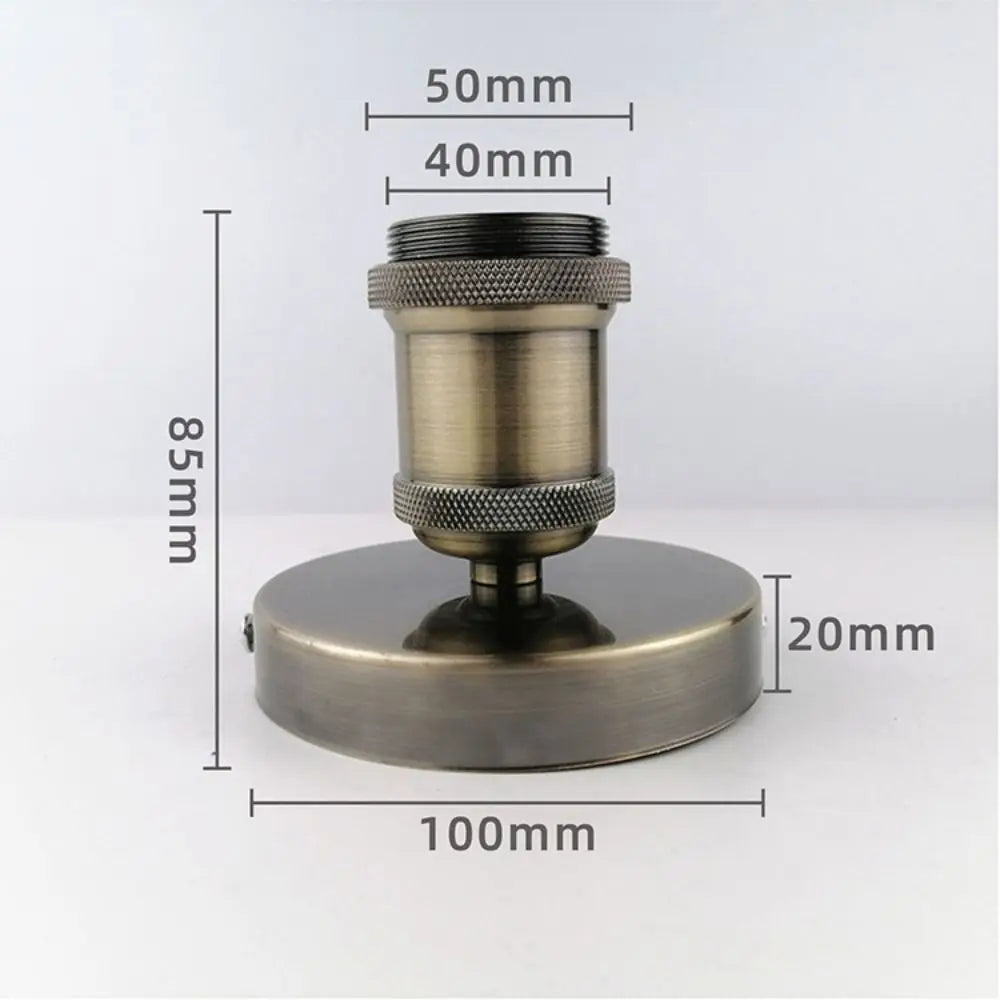 socle lampe moderne noir cuivre argent doré mat métal vis câbles électrique