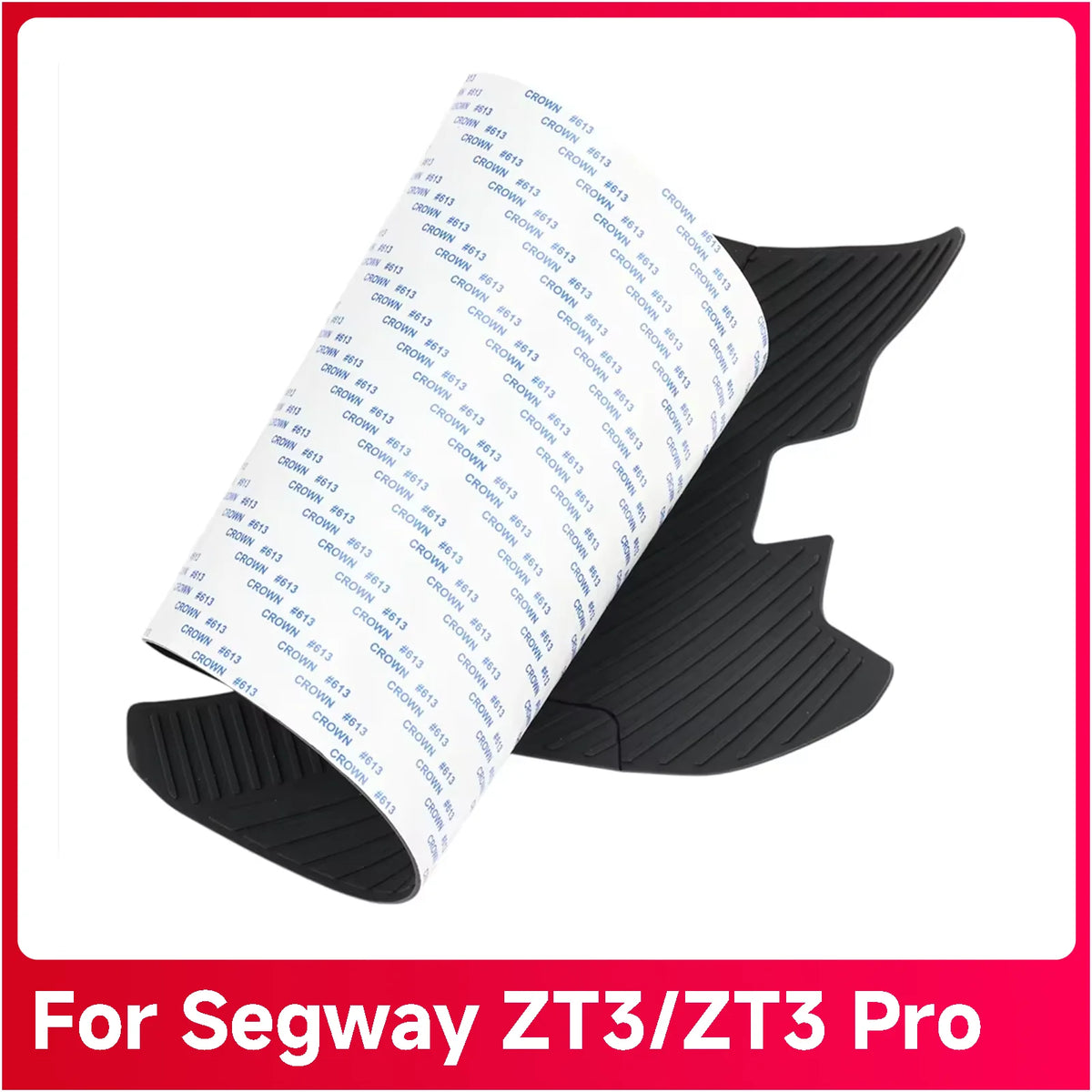 protection scooter électrique noir rayures horizontales adhésif moderne antislip caoutchouc segway zt3 zt3 pro