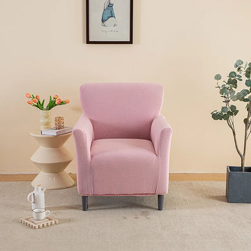 housse fauteuil vert moderne tissu jacquard polyester antidérapante imperméable intérieur extérieur