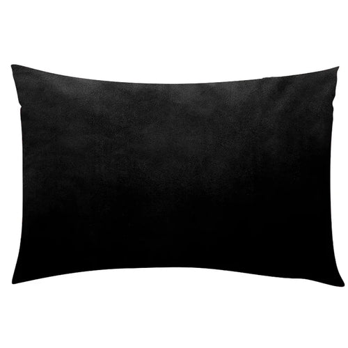 housse coussin velours uni décoration salon canapé moderne rectangulaire 30x50 cm gris foncé