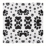 serviettes jetables noires imprimées pattes animaux double couche fête anniversaire moderne decoration