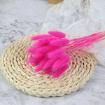 bouquet fleurs séchées forme lapin décoration table mariage anniversaire baby shower pampas lagurus phragmites