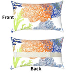 coussin moderne polypropylene rectangle blanc rayures utilisation décoration voiture 28x40cm imprimé nordique
