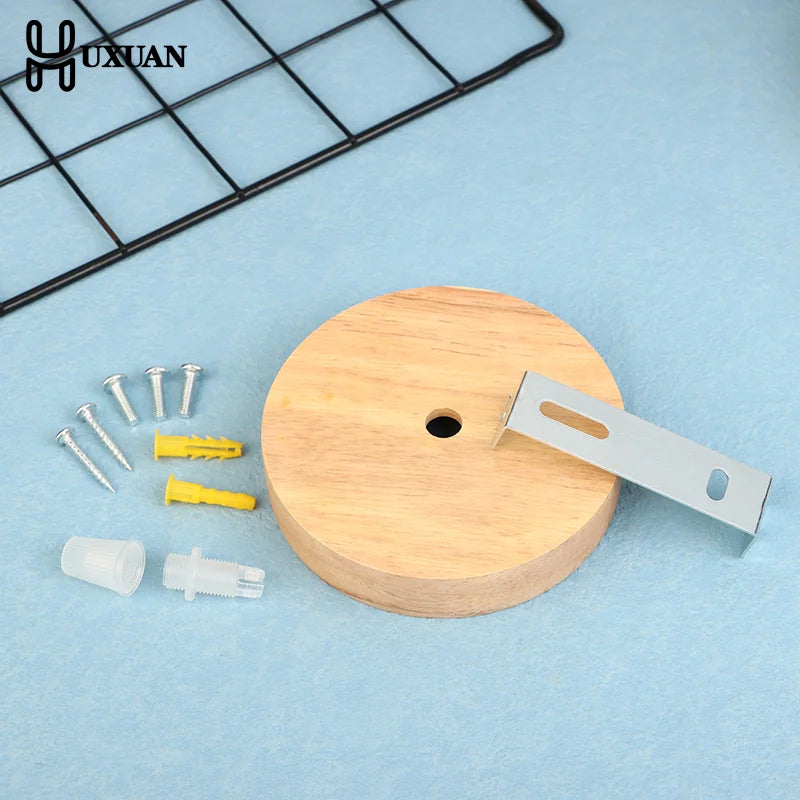 lampe table bois naturel texture moderne vis clips fixations