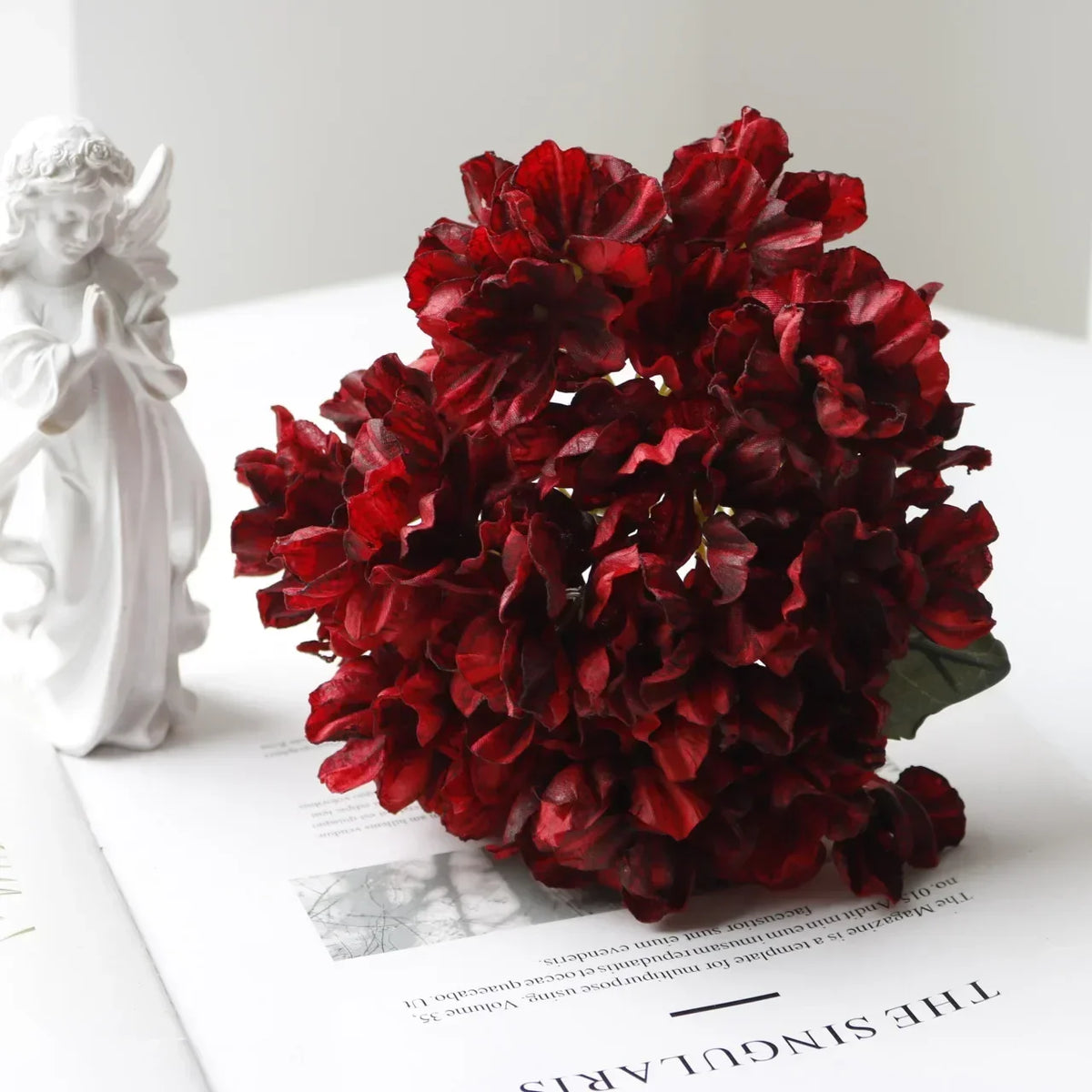 bouquet artificiel hortensia classique couleurs variées intérieur mariage anniversaire fêtes decoration