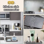 support vaisselle silicone gris blanc vert rose rayures modernes