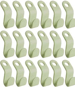 cintres suspension clips plastique moderne économie espace rangement chambre vêtements blanc bois naturel