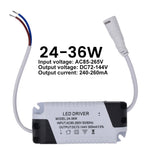 adaptateur alimentation led driver 24v 12w 18w 24w gris noir électronique