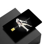 protection carte bancaire stickers michael jackson noir signature adhésifs réutilisables moderne waterproof echangement