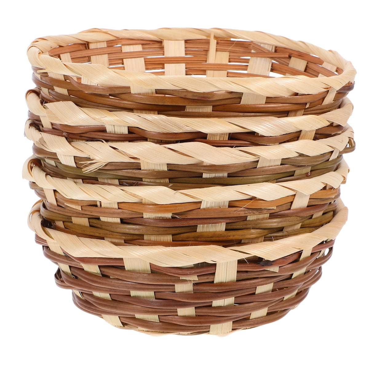 paniers rangement vannerie bambou fruits dessert tressage naturel rustique campagnard artisanal