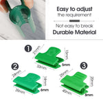 clips fixation plantes vertes pratique robustes 10 pièces opaques vert plat lisse clips support