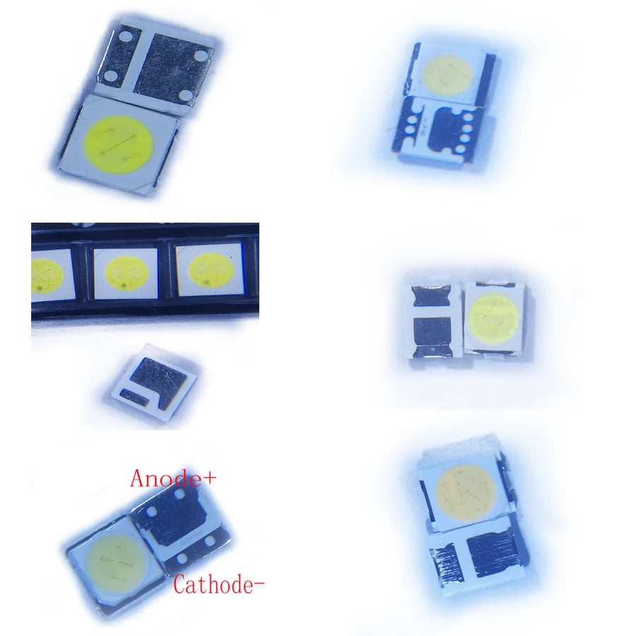 diodes led 2835 3030 3535 3v 6v blanc froid haute puissance 100pcs rondes électronique