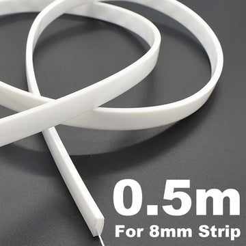 tube flexible blanc translucide moderne led étanche ip67 12mm ws2812 adaptable longueur