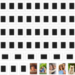 cadres photo magnétiques blanc transparent modernes minimalistes réfrigérateur 2x3 inches 12 20 40 packs