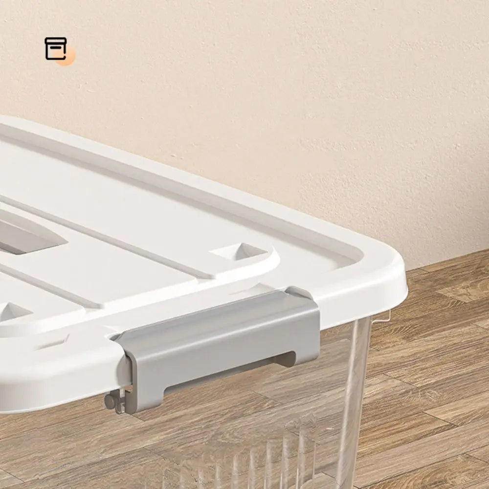 boîtes rangement transparentes plastique réutilisables poignées couvercle moderne empilables organisation maison jardin