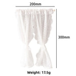 rideaux blancs fleurés dentelle vintage opaques transparents animaux nature maison poupée romantique