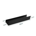 étagère murale moderne gris foncé laquée alliage aluminium flacons lotion salle bain