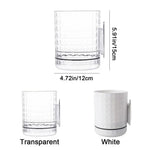 cache plantes transparent blanc adhésif moderne vintage rétro diamant