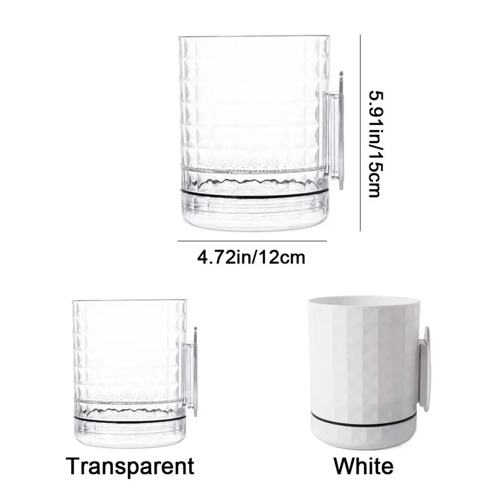 cache plantes transparent blanc adhésif moderne vintage rétro diamant