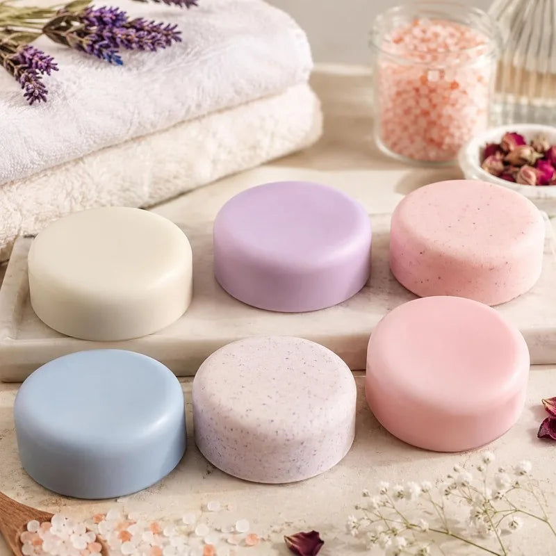 moule silicone violet cavités rondes fabrication savon bougie bain artisanal