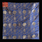 écharpe élégante brocart floral doré rouge bleu jaune classique respectueux environnement pliable multifonctionnelle