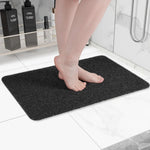 tapis douche bain crème texture éponge moderne antidérapant salle bain rapide séchage respectueux environnement