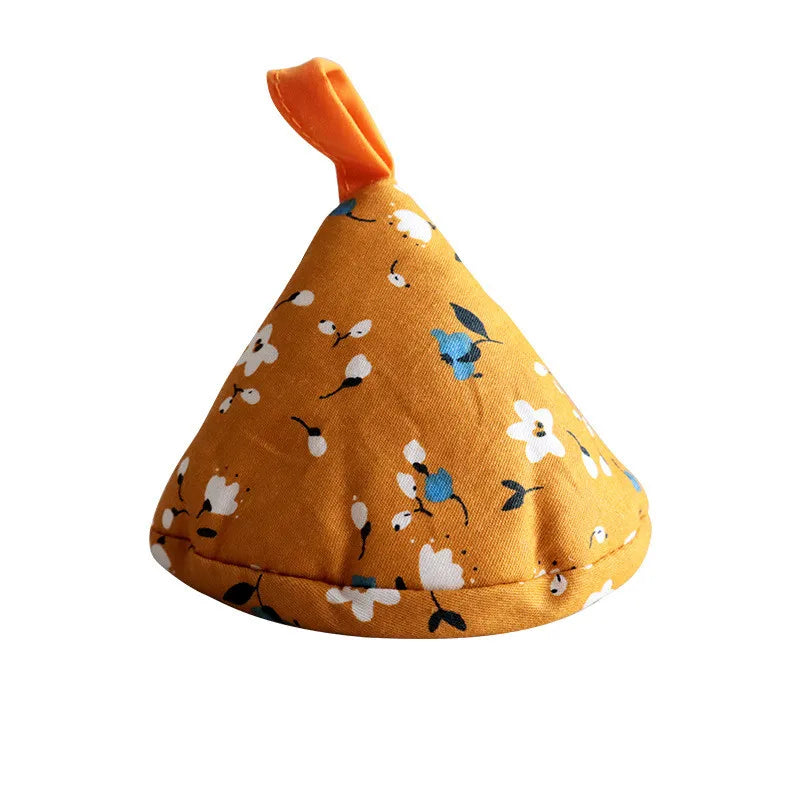 poignées plat gants cuisine antiderapants fleurs bleu vert jaune décoratifs four cuisine festive