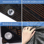 toile protection solaire noire moderne clips métalliques résistante l'eau 3x3 folding awning camping plage