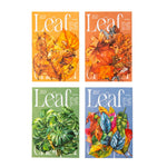 feuilles artificielles orange rouge vert bleu marron jaune adhésives scrapbooking bricolage papeterie manuelle naturelle