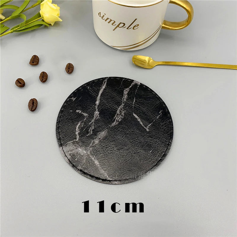 serviettes table marbre modernes adhésives blanches noires minimalistes