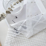 rideau blanc pois minimalist moderne transparent fenêtre extérieure nordic qualite haute