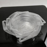 support plante suspendue transparent moderne rainuré chaîne métallique jardin décoration fleur