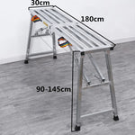 table pliante argentée structure métallique moderne poignées anti dérapante pliante portative
