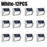 lampe solaire murale led argentée ip44 moderne autonome contrôle tactile